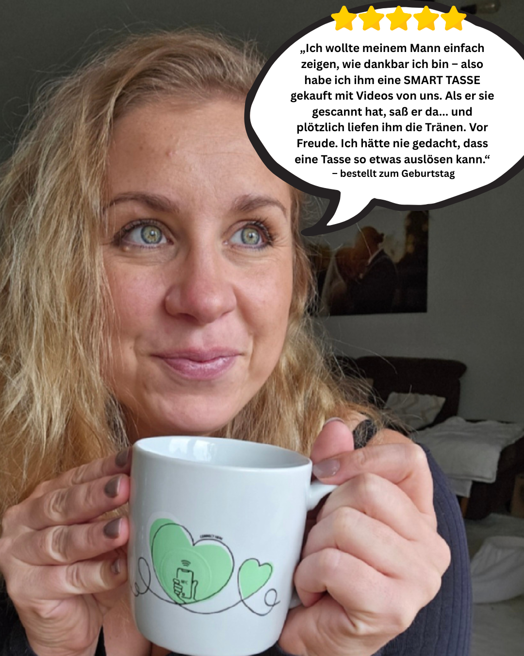 Die Tasse mit integriertem Fotoalbum für Bilder & Videos zu speichern (Copy)